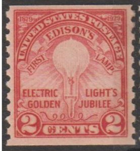 U.S. Scott #656 Edison Stamp - Mint Single