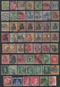 GERMANY - INTERESTING GROUP OF USED STAMPS - H-2