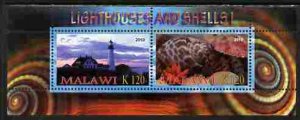 MALAWI - 2010 - Sea Shells & Lighthouses #1 - Perf 2v Sheet - MNH -Private Issue