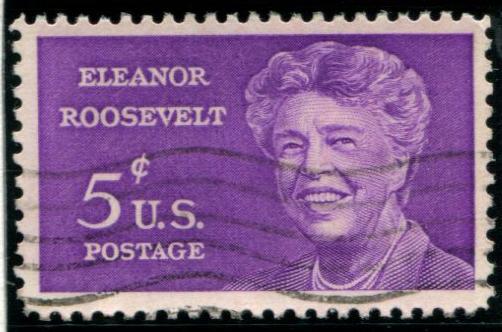 1236 US 5c Eleanor Roosevelt, used cv $.20