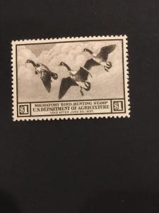 #RW3 1936 - US Federal Duck Stamp - Mint OG LH **Full Gum Superb Jumbo. 