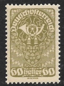 AUSTRIA 1919-20 60h Post Horn Sc 216 MNH