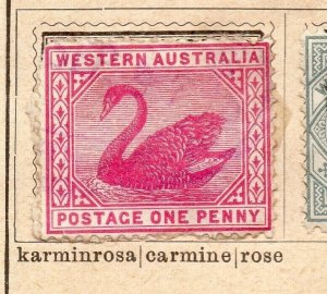 Western Australia 1890-1902 Early Issue Fine Used 1d. NW-238400