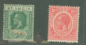 St. Lucia #76/79  Multiple