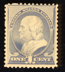 US Scott 156 Mint HR OG 1c ultramarine Lot AM2037 bhmstamps