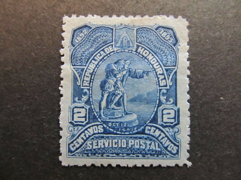 A4P11F6 Honduras 1892 2c mh*