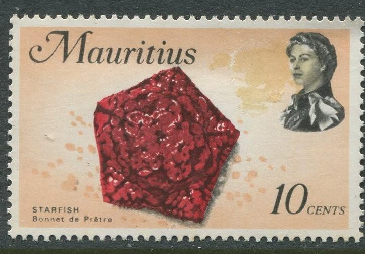 Mauritius -Scott 343 - Fish Definitive Issue -1969 - MLH - Single 10c Stamp