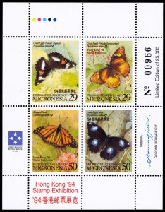 Micronesia 1994 Butterflies Scott #190 Mint Never Hinged