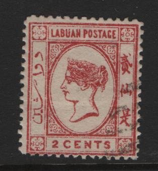 LABUAN, 33 USED, 1892, QUEEN VICTORIA