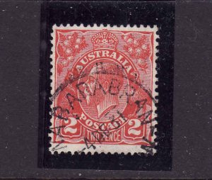 Australia-Sc#71-used-2p red KGV-dated 4 De 1931-