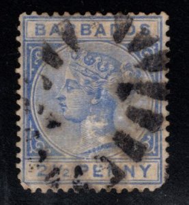 Barbados Scott 62 Victoria Used 1882