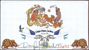 US FDC #4221 Combo Carpe Diem Douglas Schroeder Cachet San Francisco,CA  33/42
