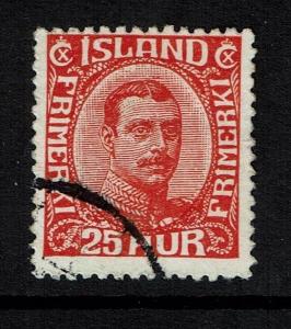 Iceland SC# 121, Used, Hinge Remnant - Lot 040217