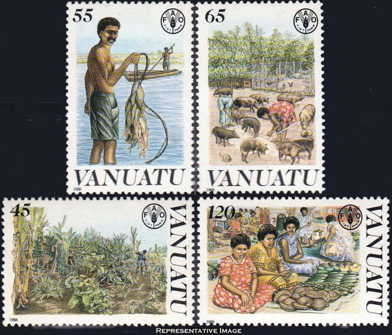 Vanuatu Scott 489-492 Mint never hinged.