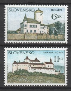 Slovakia 1998 Architecture, Castles 2 MNH stamps 