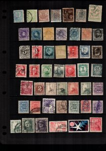 Spain  48 diff used  and mint  hinged