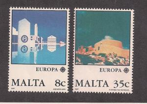 MALTA SC# 694-5 F-VF MNH 1987