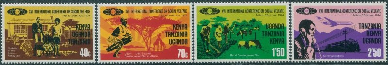 Kenya Uganda Tanganyika 1974 SG355-358 Social Welfare Conference set MNH