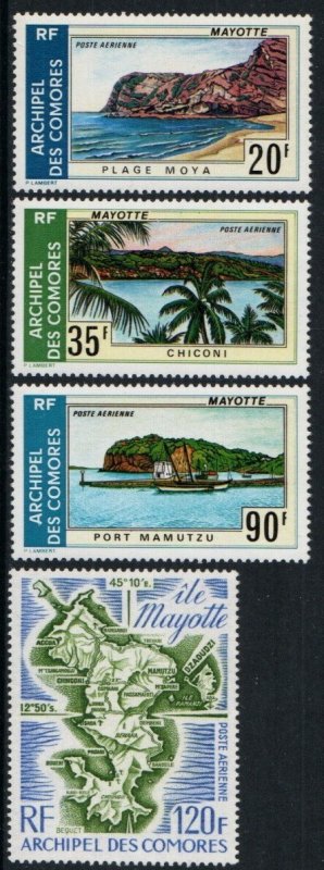 Comoro Stamp C62-C65  - Views and Map of Mayotte