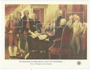 US #1687 $.018 Bicentennial Souvenir Sheet  (MNH) CV $3.75