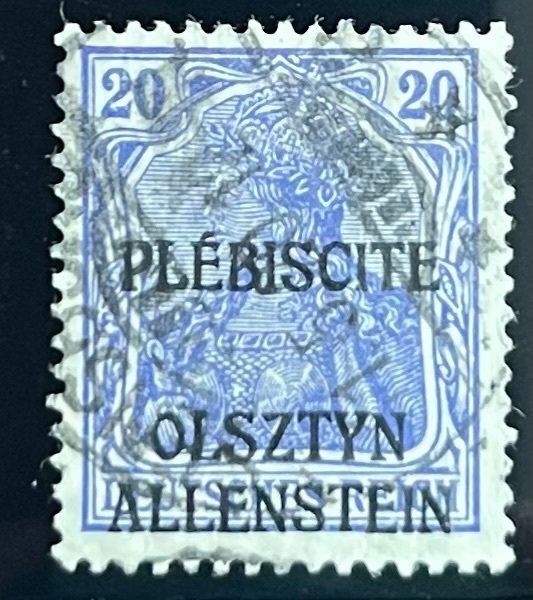 Allenstein, 1920, SC 19a, Used, Very fine