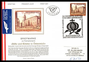 Austria 1470 Label FDC