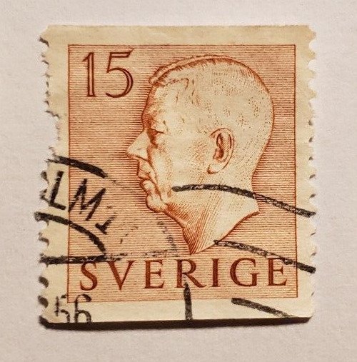 Stamp Europe Sweden Set of 5 1951-52 King Gustav VI Adolf