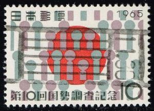 Japan #849 Tenth National Census; Used (0.25)