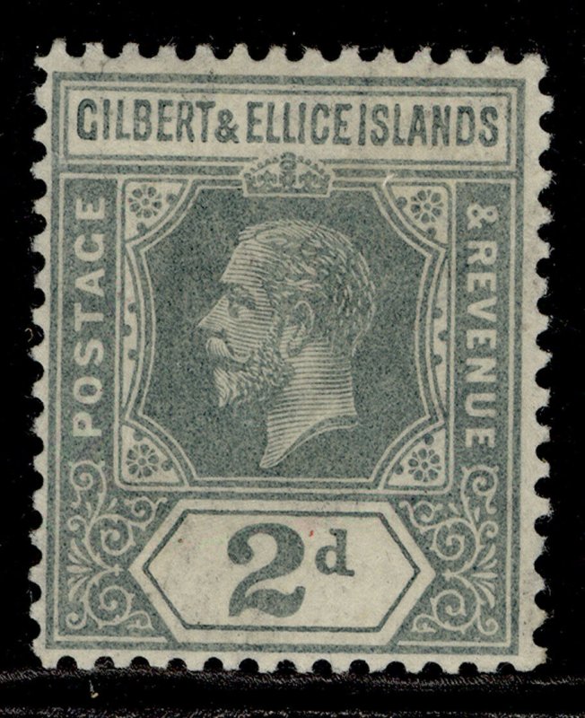 GILBERT AND ELLICE ISLANDS GV SG14, 2d greyish slate, M MINT. Cat £15. 