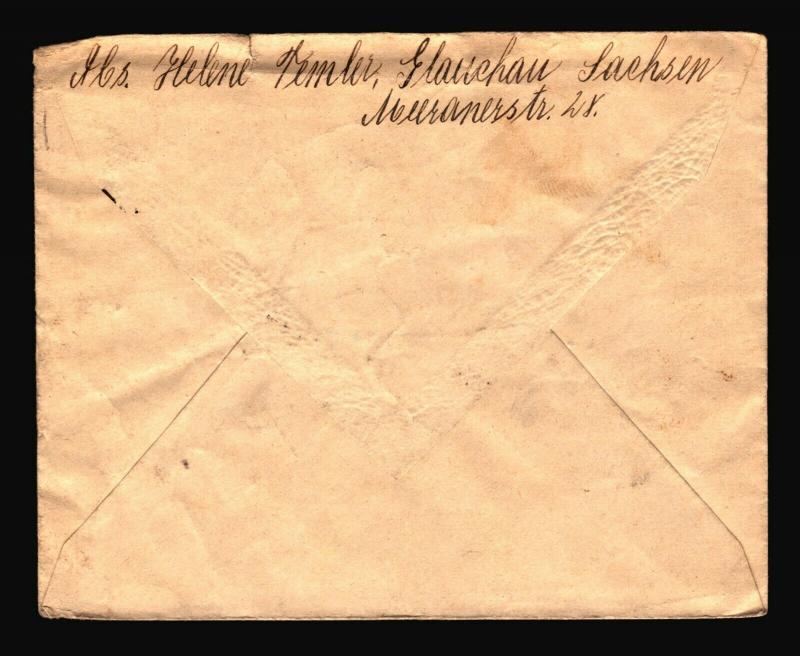 Germany 1917 POW Cover to France / Small Top Tear - Z14397