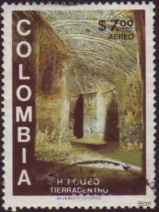 Colombia 1981 SG#1552 $7.00 Airmail Tombs Archaeology  Used