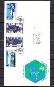 Jersey, Scott cat. 452-455. Europa-Air & Sea. First day cover. ^