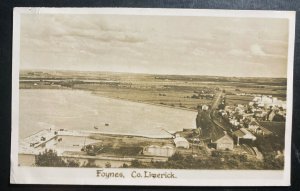 1939 Foynes Ireland Real Picture Postcard Cover To Dublin The City View