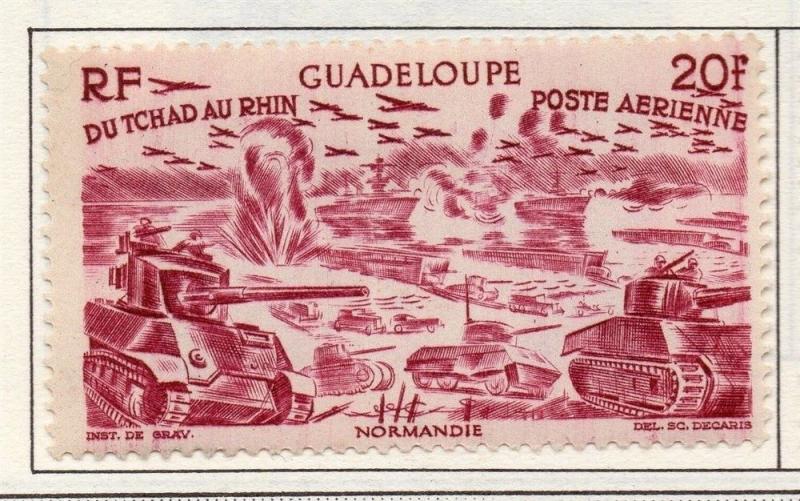 Guadeloupe 1946 AIR Early Issue Fine Mint Hinged 20F. 151876