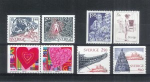 SWEDEN (28) Complete Sets ALL Pristine Mint Never Hinged Cat Value $175+