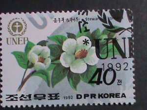 ​KOREA-1992--SC#3144-7 UNEP-WORLD ENVIRONMENT DAY-PLANTS-CTO-VERY FINE