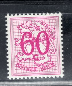 BELGIUM 1966 EXTREMELY RARE SCOTT 430 MICHEL 1436x PHOSPHOR COATING PERFECT MNH