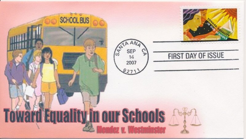 #4201 Mendez V Westminster Equality  in our Schools Therome cachet FDC 45 made