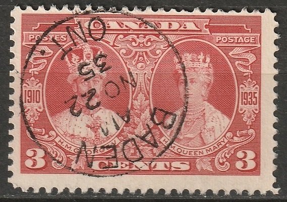 Canada 1935 Sc 213 used Baden ON CDS