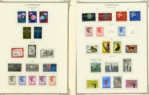 Luxembourg Stamps nearly all Mint Clean on Scott Pages