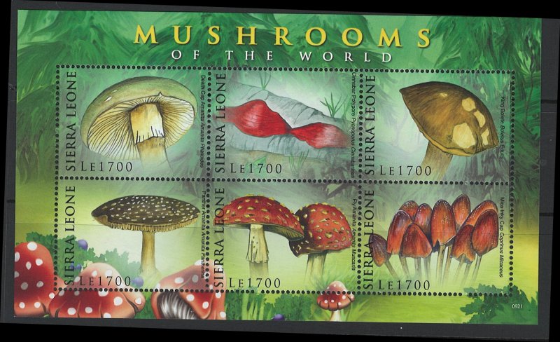 Sierra Leone Scott 2975 MNH! Mushrooms! 