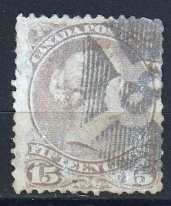 Canada LQ #29v Bothwell with Fancy Cancel, L93 Early State  Used   (2315)