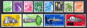 Nigeria - Scott #101//113 - Used - Short set missing #104 - SCV $25