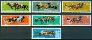 HUNGARY SC#1406-1412 HORSE RACING (1961) MNH