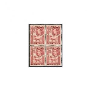 Somaliland 86 block/4, MNH. Michel 79. King George VI, 1938. Blackhead sheep.