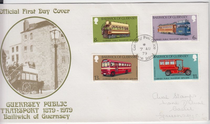 Guernsey Transport  FDC pmk SARK