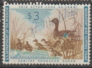 U.S. Scott #RW28 Duck Stamp - Used Single