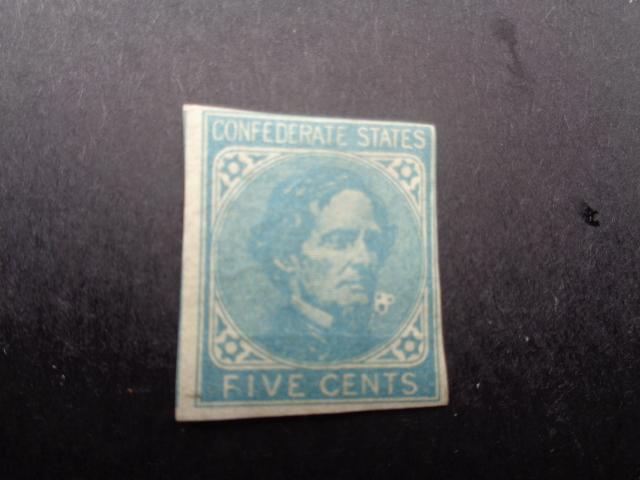 5 Cents Blue 1862 Confederate States Mint