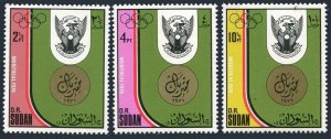 Sudan 293-295, MNH. Michel 328-330. Olympics Montreal-1976. Arms-Eagle.