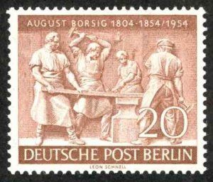 Germany Berlin Sc# 9N112 MNH 1954 Early Forge